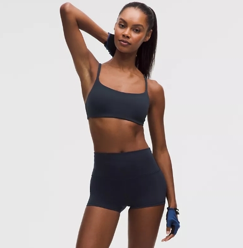 Lululemon海军蓝短款运动服64元