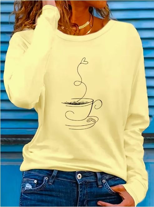 女士休闲长袖T恤8.09元