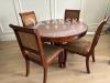 9成新高档实木圆桌（一桌四椅）五件套 $390