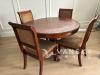 9成新高档实木圆桌（一桌四椅）五件套 $360