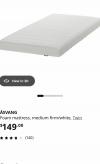 99新Ikea twin mattress base  赠送twin 床垫 